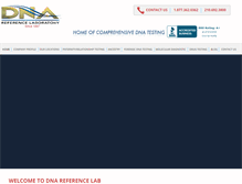 Tablet Screenshot of dnareferencelab.com
